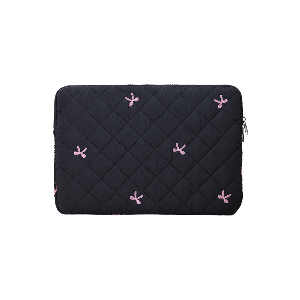 Noir Bow Quilted Case